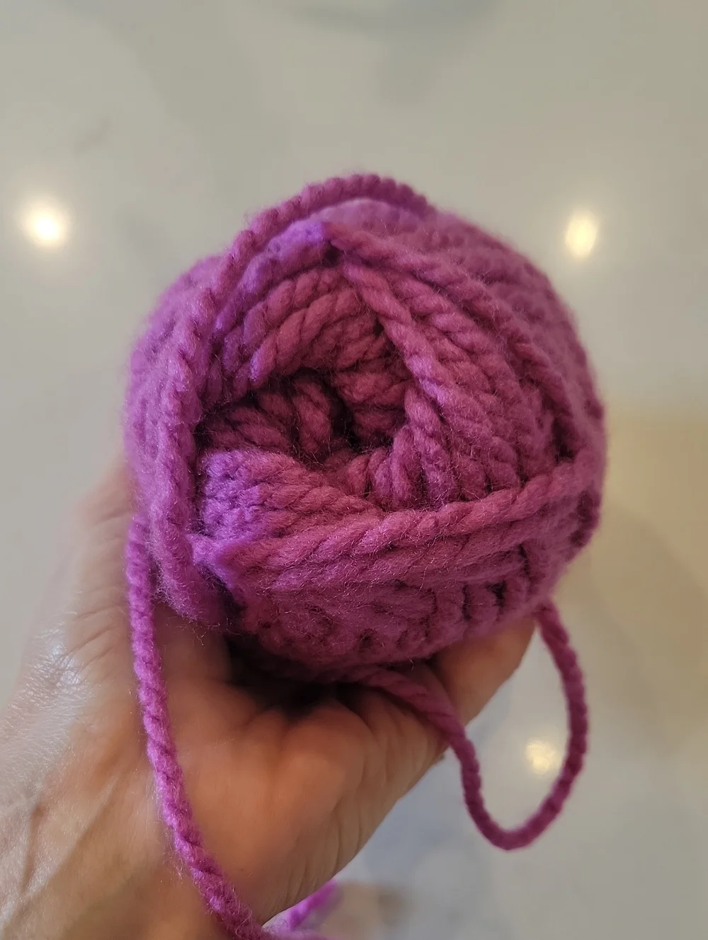 Bundle Of Purple Yarn